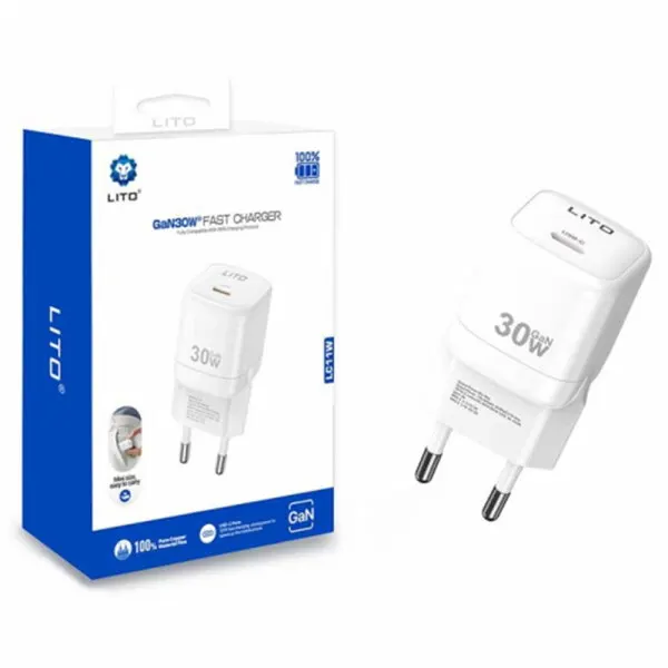 LITO Incarcator Retea Lito LC11, 30W, 3A, 1 x USB-C, Alb