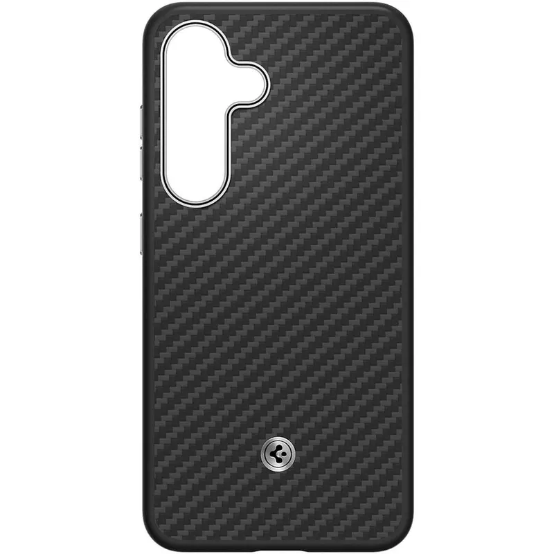 Samsung Husa Protectie Spate pentru telefon mobil Samsung Galaxy S25 Plus (S936) GP-FPS936PGABW, Magnet Aramid Case, Negru argintiu
