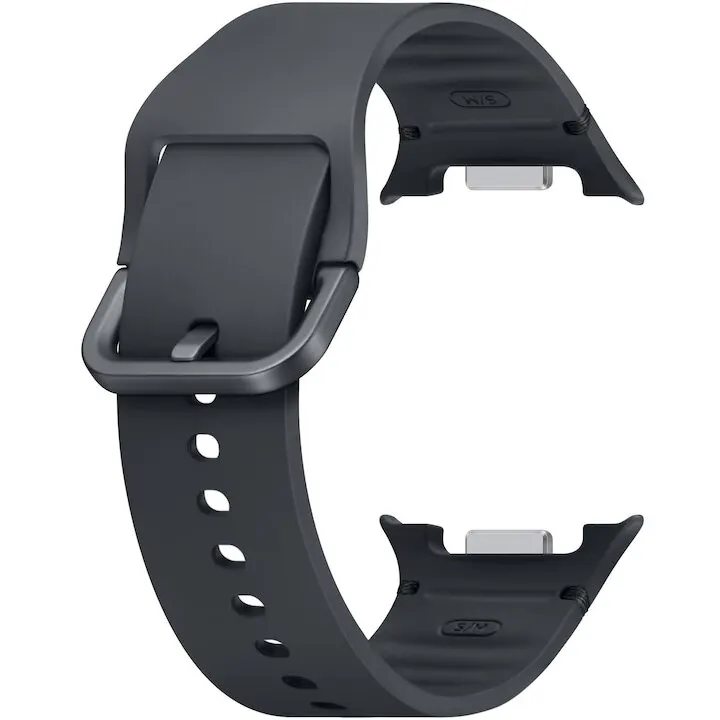 Samsung Curea Smartwatch Samsung Sport pentru Galaxy Watch8 / Watch8 Classic, marime S/M, Gri inchis
