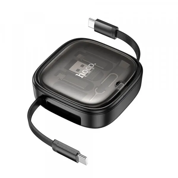 HOCO Cablu Date si Incarcare USB-C - USB-C HOCO U140, 60W, 0.95m, Negru