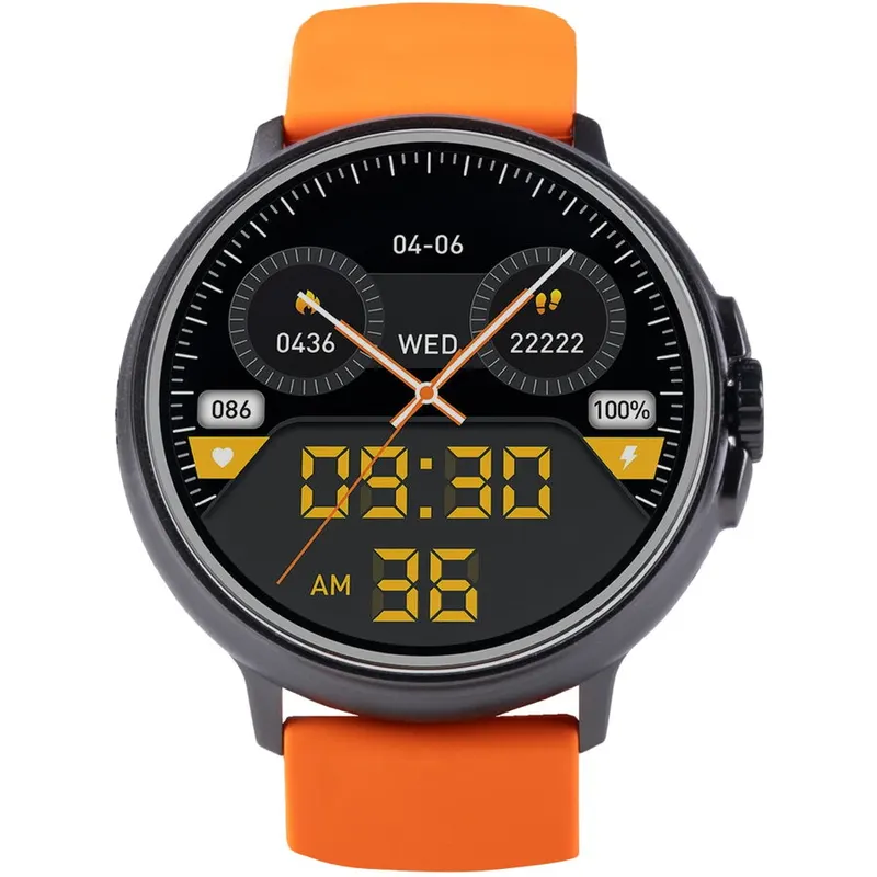 VIVAX SmartWatch Vivax Life PRO2, Bluetooth 5.2, Rezistenta la apa IP68, Procesor Realtek RTL8763EW / 2 nuclee, 128 GB, Portocaliu