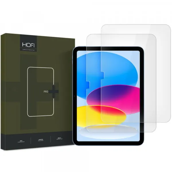 HOFI Folie de protectie Ecran HOFI PRO+ pentru Apple iPad (2025) / (2022), Sticla Securizata, Full Glue, Set 2 bucati