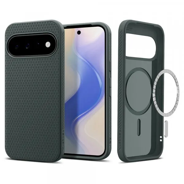 Spigen Husa MagSafe pentru Google Pixel 11, Spigen, Liquid Air, Verde ACS11853