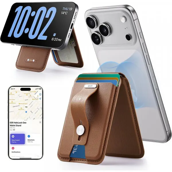 ESR Portofel MagSafe, ESR, Findy my Wallet 5C, Maro