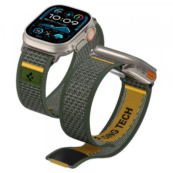Spigen Curea Spigen Athlex Air pentru Apple Watch 49mm / 46mm / 45mm / 44mm Series, Verde AMP09035