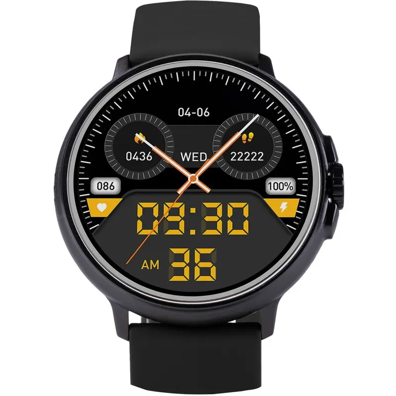 VIVAX SmartWatch Vivax Life PRO2, Bluetooth 5.2, Rezistenta la apa IP68, Procesor Realtek RTL8763EW / 2 nuclee, 128 GB, Negru