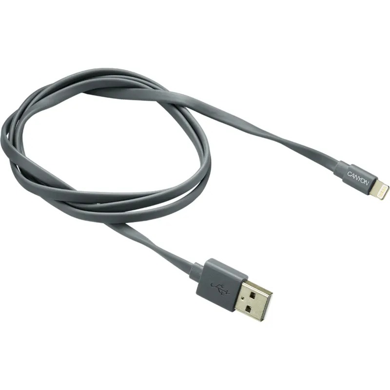 Canyon Cablu de date Canyon CNS-MFIC2DG Lightning MFI 1m Gri