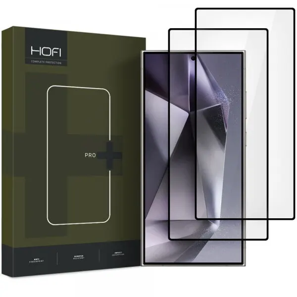 HOFI Folie de protectie Ecran HOFI Glass PRO+ pentru Samsung Galaxy S25 Ultra S938, Sticla Securizata, Full Glue, Set 2 bucati, Neagra