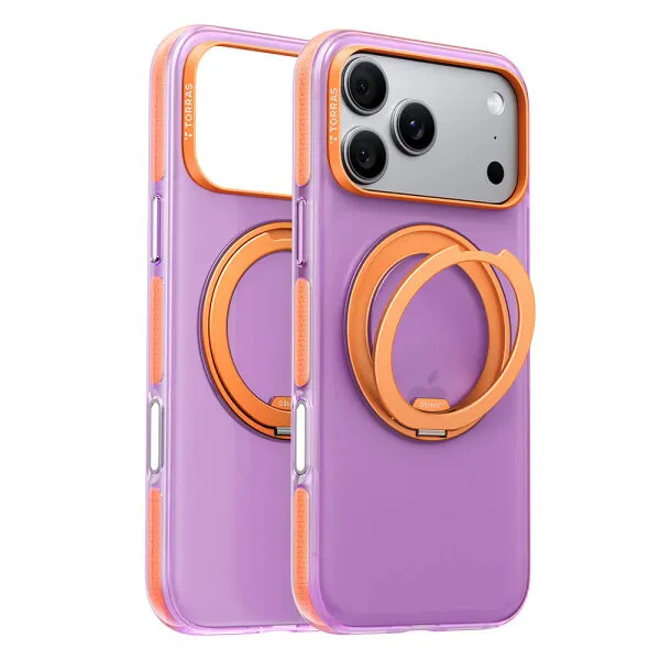 Torras Husa MagSafe pentru Apple iPhone 18 Pro Max / 17 Pro Max, Torras, Ostand O3 Hue, Mov