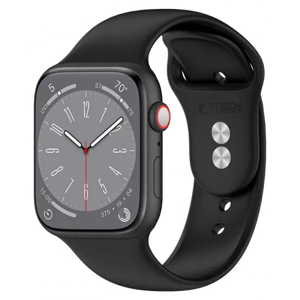 Tech-Protect Curea Tech-Protect Silicone pentru Apple Watch 42mm / 41mm / 40mm Series, Neagra