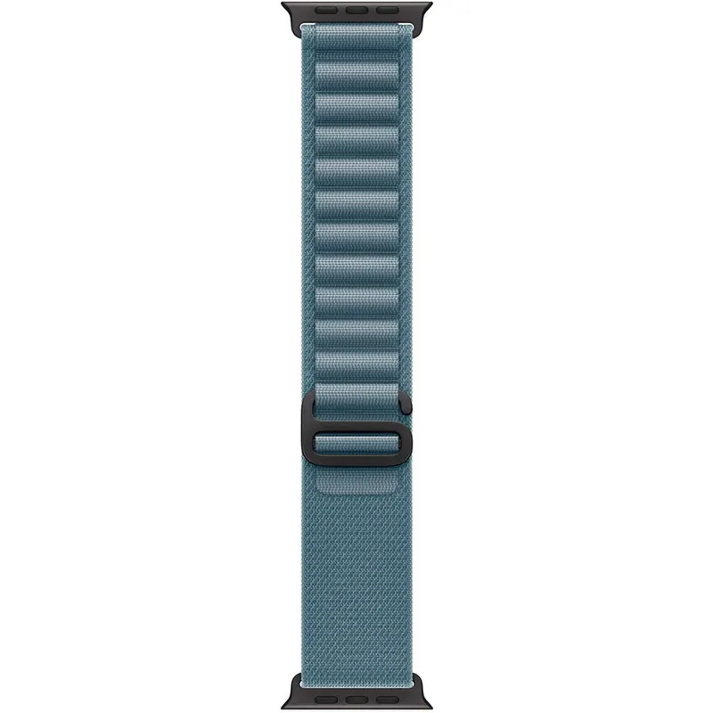 Apple Apple Watch 49mm Loop: Light Blue Alpine Loop - Large - Black Titanium Finish