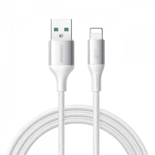 Cablu Date/Incarcare Joyroom S-A28 Flash, USB-A - Lightning, 18W, 2m (Alb)