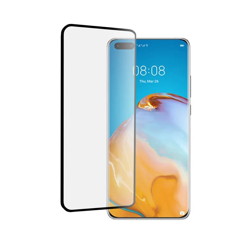 Huawei, Folie Sticla Curbata Huawei P40 Pro Full Glue Negru