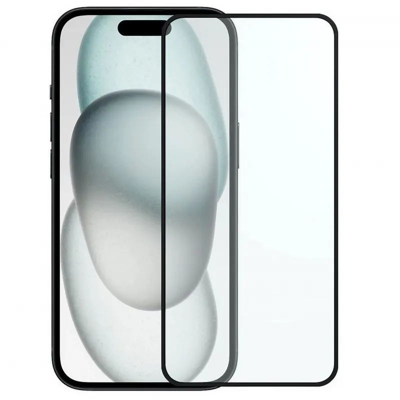 Flippy, Folie Sticla Securizata, Flippy, Pentru Apple iPhone 16, Full Glue, Margini Negre