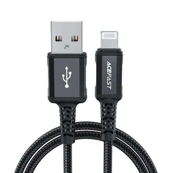 AceFast Cablu Date si Incarcare USB-A - Lightning Acefast C4-02, 18W, 1.8m, Negru