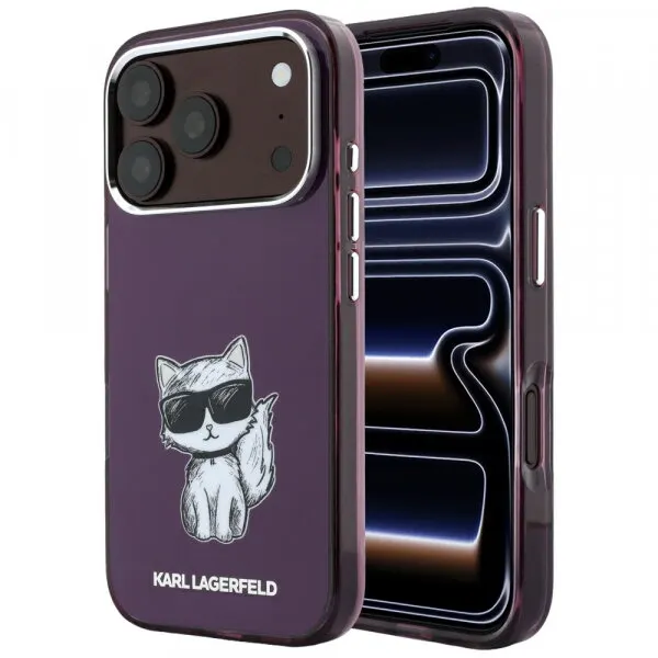 Karl Lagerfeld Husa MagSafe pentru Apple iPhone 18 Pro / 17 Pro, Karl Lagerfeld, HC IML Choupette Body Sketch Print, Visinie