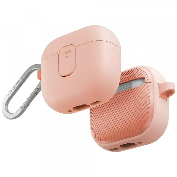 UNIQ Husa UNIQ Clyde pentru Apple AirPods 4, Coral