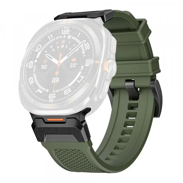 techsuit Curea Techsuit W068 pentru Samsung Galaxy Watch Ultra Series, Verde Neagra