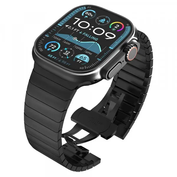 techsuit Curea Techsuit W012 pentru Apple Watch 49mm / 46mm / 45mm / 44mm / 42mm Series, Neagra