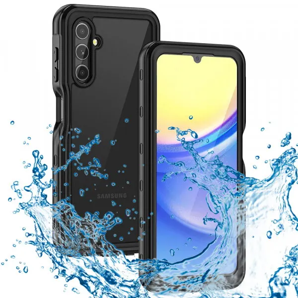 ShellBox Husa Waterproof pentru Samsung Galaxy A15 5G A156 / A15 A155, ShellBox, Neagra