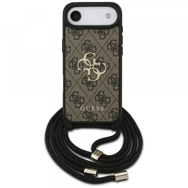 Guess Husa pentru Apple iPhone 17 Air, Guess, Crossbody Cord 4G Big Log, Maro