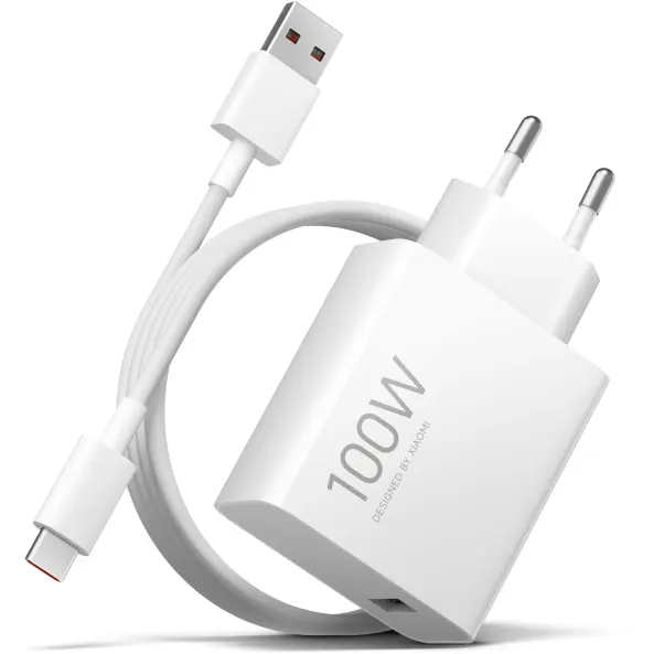 Xiaomi Incarcator Retea Cu Cablu USB-C Xiaomi MY-19-ER, 100W, 6.1A, 1 x USB-A, Alb BHR095VEU
