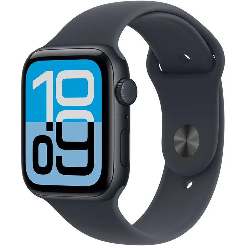 Apple Apple Watch SE (2025), GPS + Cellular, Carcasa Midnight Aluminium 40mm, Midnight Sport Band - S/M