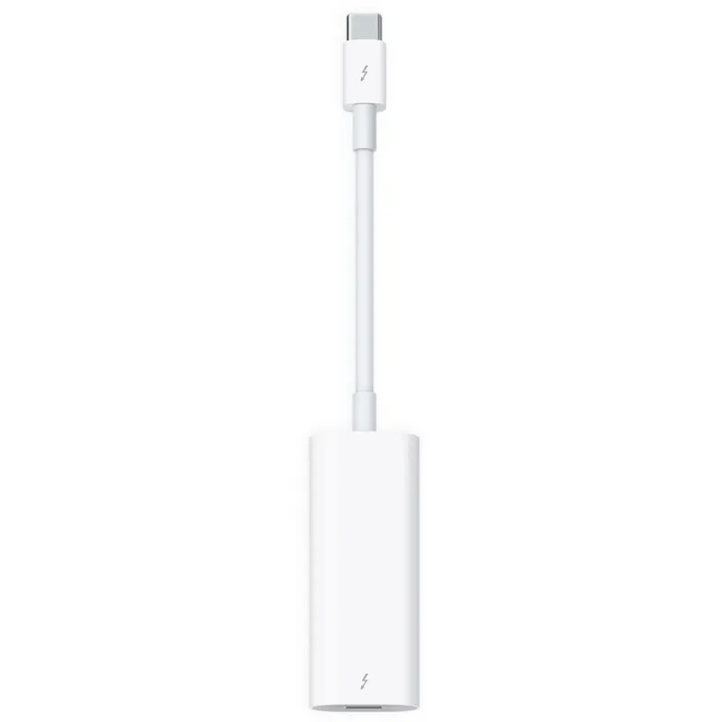 Apple Adaptor Apple MYH93ZM/A, Thunderbolt 3 male - Thunderbolt 2 female, Alb