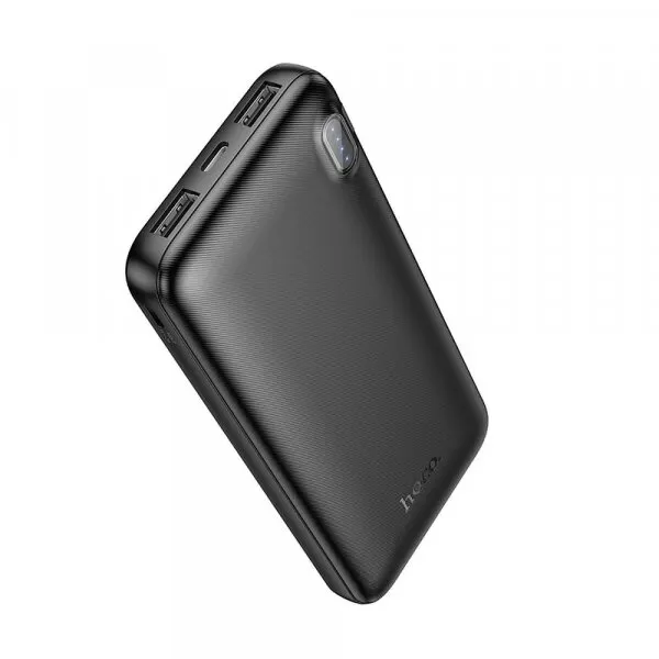 HOCO Baterie Externa Hoco J128, 10000mAh, 10W, 2 x USB-A, Neagra