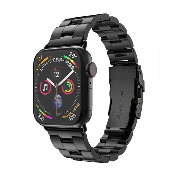 techsuit Curea Techsuit W036 pentru Apple Watch 49mm / 46mm / 45mm / 44mm / 42mm Series, Neagra