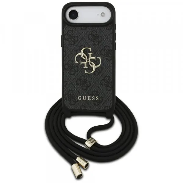 Guess Husa pentru Apple iPhone 17 Air, Guess, Crossbody Cord 4G Big Log, Neagra