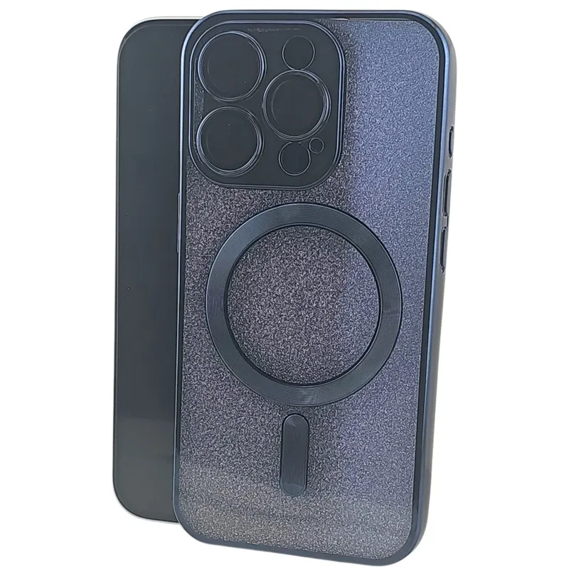 Husa de Protectie 2 in 1, Flippy, pentru Apple iPhone 15 Pro Max, Compatibila MagSafe, Magnetica, cu Protectie Lentila