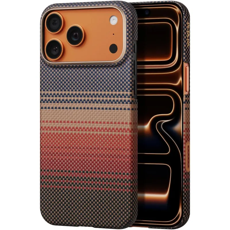 Pitaka Husa telefon Pitaka MagEZ 7, pentru iPhone 17 Pro Max, MagSafe, Sunset, Ultra-Slim