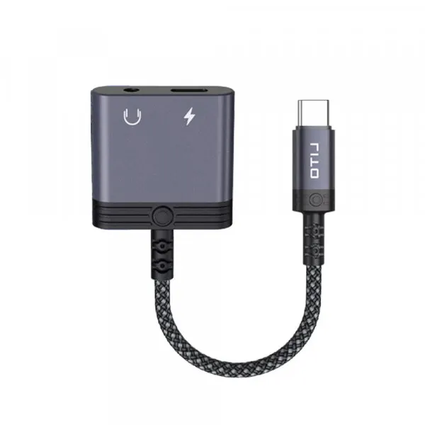 LITO Adaptor Audio USB-C - USB-C / 3.5mm Lito LA04T, Negru