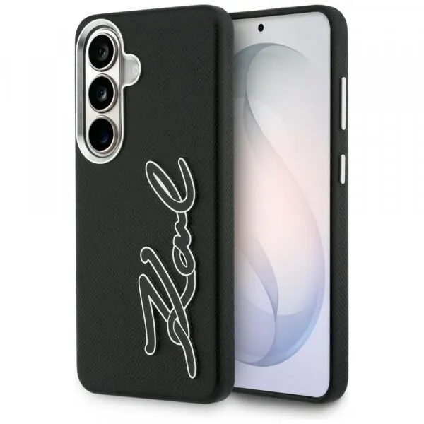 Karl Lagerfeld Husa pentru Samsung Galaxy S26 S942, Karl Lagerfeld, Signature Resin Logo, Neagra