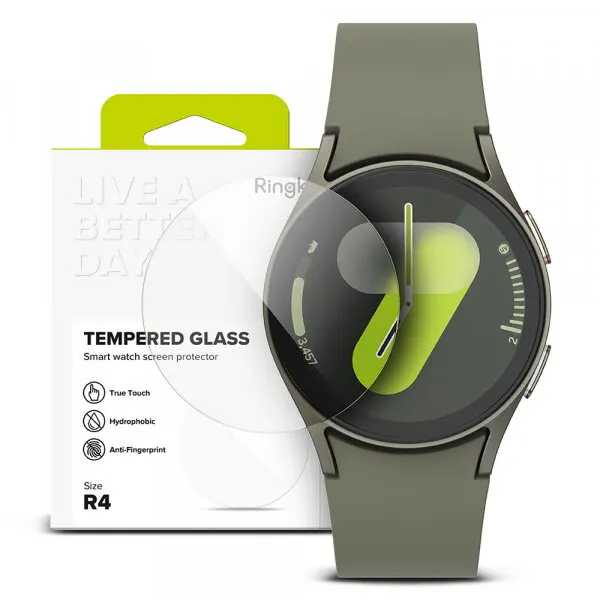 Ringke Folie Protectie Ringke R4 pentru Samsung Galaxy Watch7 40mm, Set 4 bucati, Sticla Securizata