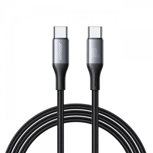 Cablu Date si Incarcare USB-C - USB-C Joyroom S-A28 Flash, 60W, 1m, Negru