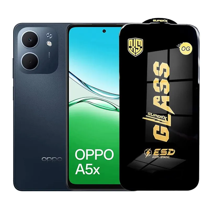 Flippy, Folie de Protectie pentru Oppo A5x, Flippy, Sticla Securizata ESD, Margini Negre
