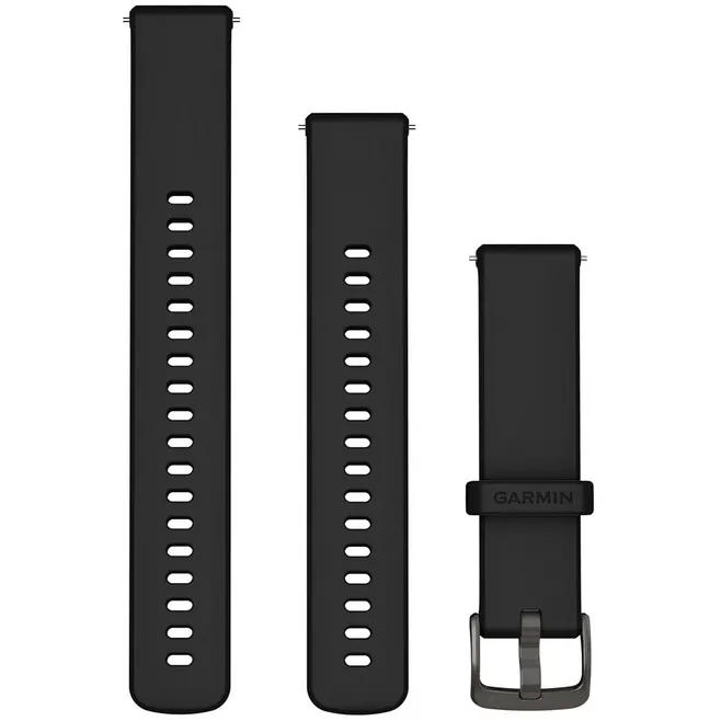 GARMIN Curea smartwatch Garmin, 18mm, silicon, circumferinta 110-195mm, Negru