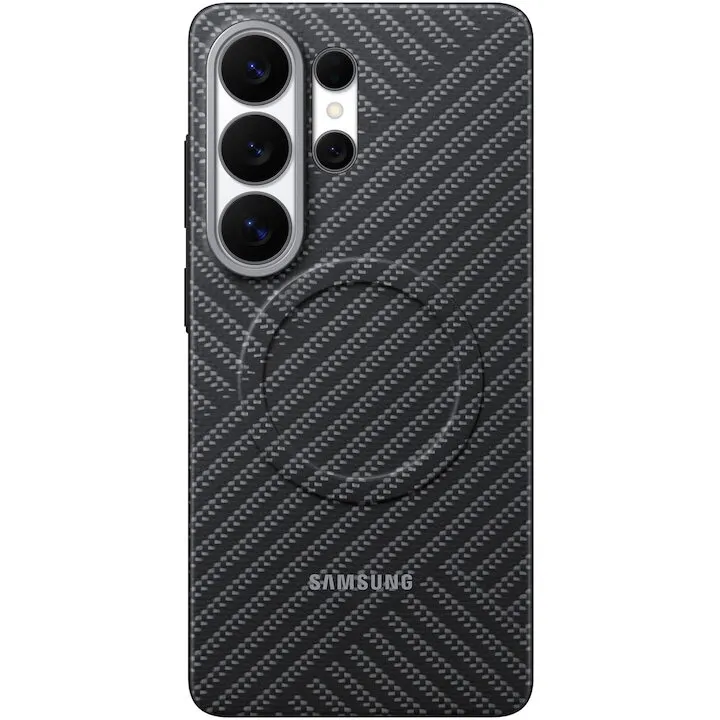 Samsung Husa telefon, Carcasa protectie spate Samsung Carbon Magnet Case (S948), pentru Galaxy S26 Ultra, Gri