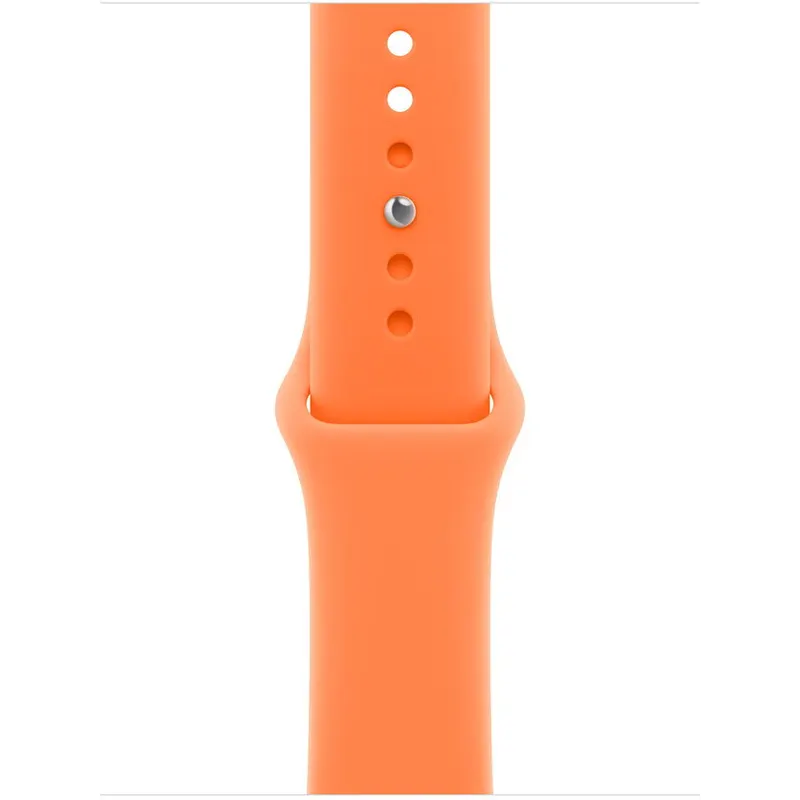Apple Curea Smartwatch Apple MHYD4ZM/A, pentru Apple Watch 42 mm, Sport Band, Marime S/M, Clementine