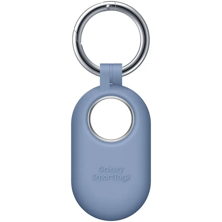 Samsung Husa protectie cu breloc Samsung, pentru Galaxy SmartTag2, silicon, Albastru