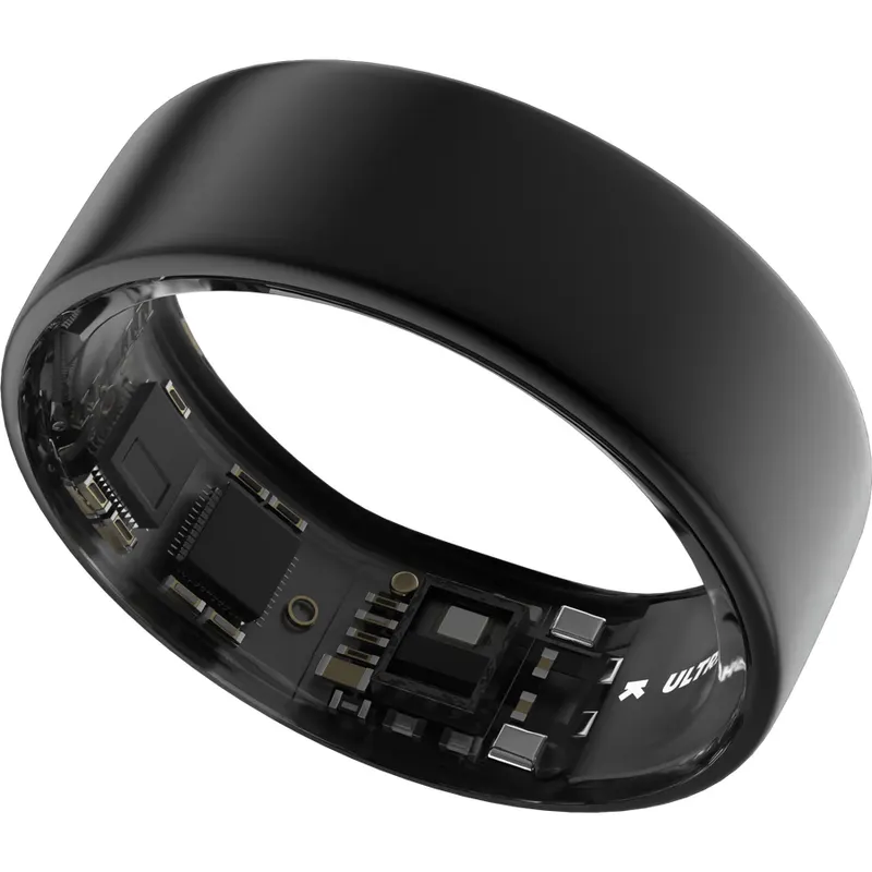 Ultrahuman Smart Ring Ultrahuman Ring Air UHRA-MG-10, Bluetooth BLE5, HRV, VO2 Max, Android/iOS, Monitorizare ritm cardiac, Saturatie Oxigen, Autonomie 6 zile, 20.65 mm (Gri)