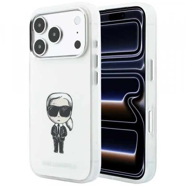 Karl Lagerfeld Husa MagSafe pentru Apple iPhone 18 Pro / 17 Pro, Karl Lagerfeld, HC IML Ikonik Sketch Print, Bej