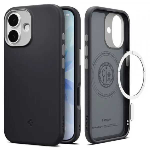 Spigen Husa MagSafe pentru Apple iPhone 17, Spigen, Caseology Nano Pop, Neagra ACS10366