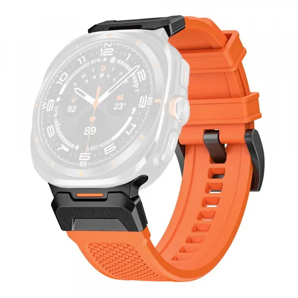 techsuit Curea Techsuit W068 pentru Samsung Galaxy Watch Ultra Series, Portocalie Neagra