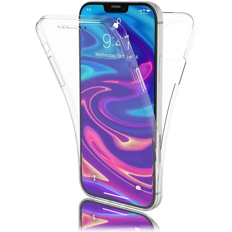 Flippy, Husa de protectie Flippy pentru Samsung A3 2016 Full Tpu 360 V2 Transparent cu margini negr