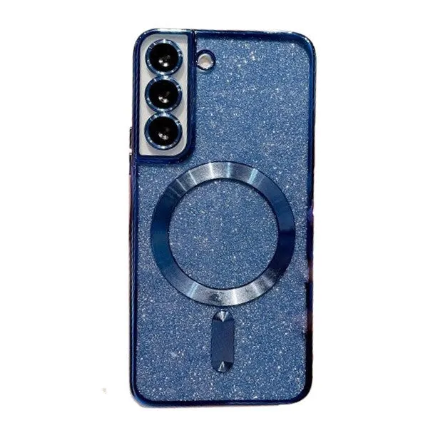Husa de Protectie 2 in 1, Flippy, Husa pentru Samsung Galaxy S24, Glitter Chrome Magsafe, din TPU, Magnetica, cu