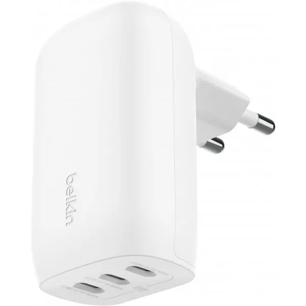 Belkin Incarcator Retea Belkin BoostCharge, 67W, 3A, 3 x USB-C, Alb WCC002vfWH