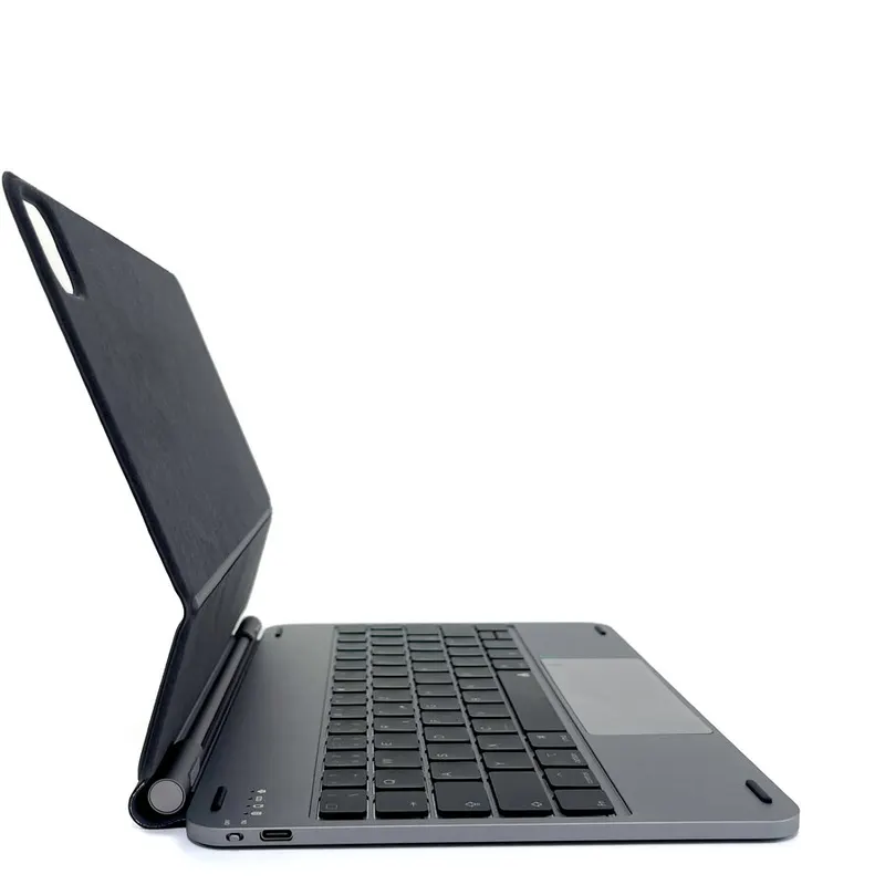 Dviced Tastatura Dviced Magnetic Aluminium Keyboard Case for iPad Air/Pro 11-inch, Bluetooth, Touchpad, Iluminare LED, Gri